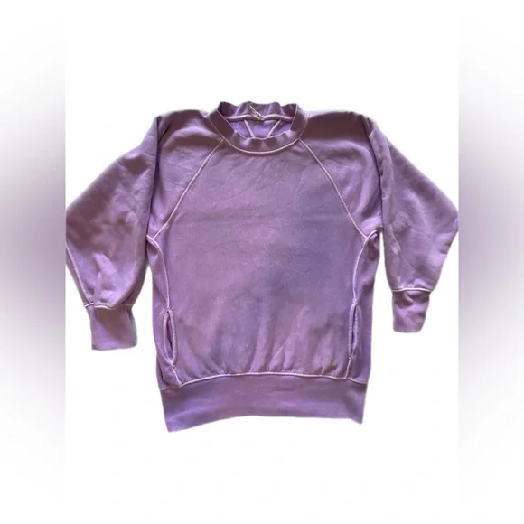 Free People Better Day Sweat top in light purple small - Picture 11 of 12